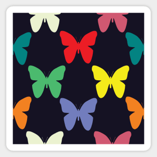 Colorful Butterfly Pattern Sticker